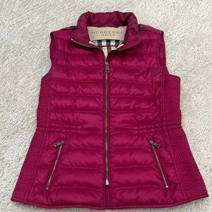 Plum Burberry Vest- Worn once